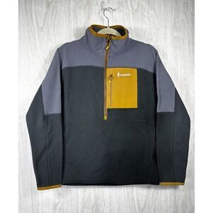 Cotopaxi Abrazo Half Zip Fleece Jacket Mens M Graphite Colorblock Outdoor Trail